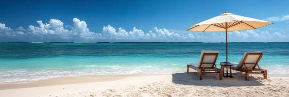 Relaxing on the beach